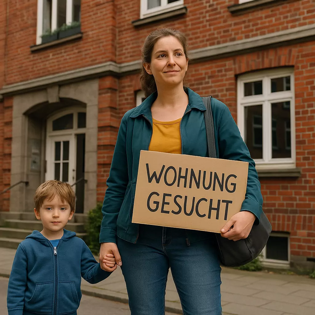 Single parent in Hamburg: apartment hunting with a child and a clever head